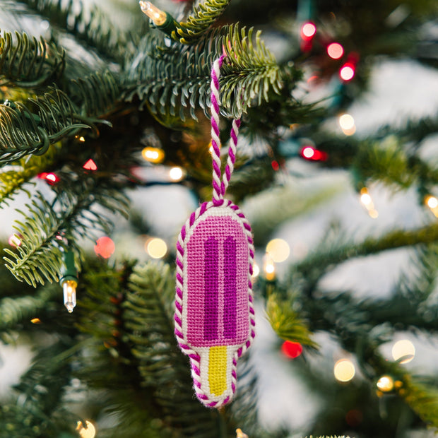 Needlepoint Icon Ornament - Popsicle-0