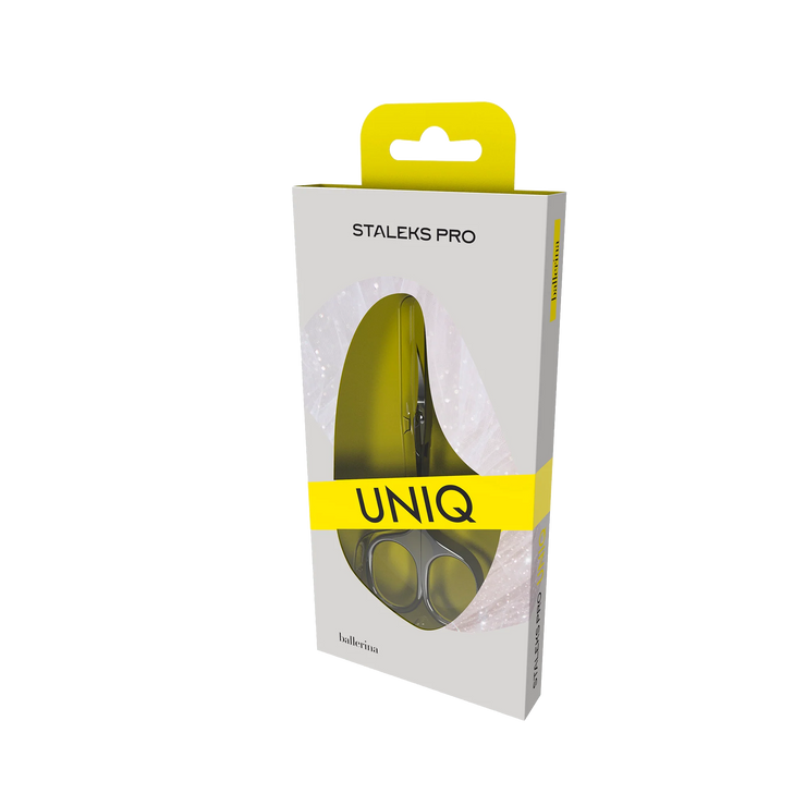 Professional Cuticle Scissors "Ballerina" UNIQ 10 TYPE 3 -SQ-10/3- STALEKS