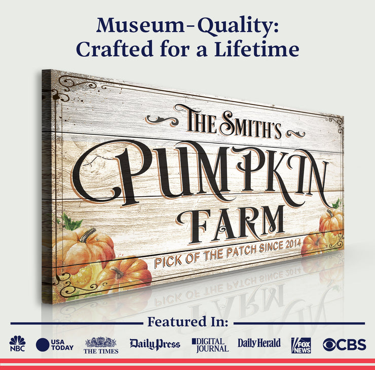 Pick Of The Patch Pumpkin Farm Sign-3