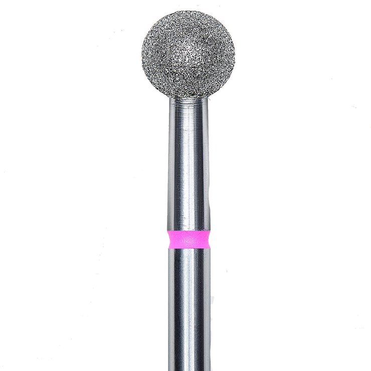 DIAMOND NAIL DRILL BIT, "BALL", RED, HEAD DIAMETER 5MM (FA01R050) - STALEKS™